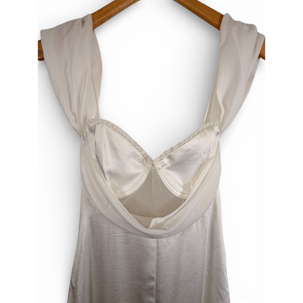 For Love & Lemons x Revolve Cora Bridal Gown White Size M NWT - Picture 3 of 13